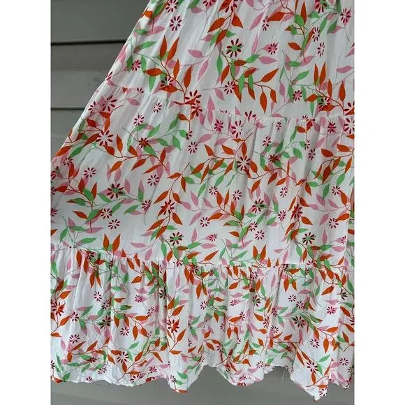 Zesica Women Dress Long summer Floral Size M high waist sleeveless one shoulder - Picture 6 of 10